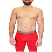 Atletik İşler Erkek Naylon Uzun Bacak Boxer Külot, 3'lü paket