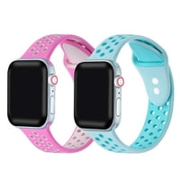 Apple Watch Serisi 1,2,3,4,5,6,7 ve SE Boyutu için Lüks Teknoloji Zeytin Yeşili ve Gece Yarısı Nefes Alabilen Spor