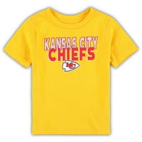 Yürümeye başlayan çocuk Altın Kansas City Chiefs Takım Tişörtü