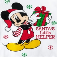 Mickey Mouse Yürümeye Başlayan Çocuk Uzun Kollu Noel Pijama, Set