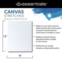 Royal & Langnickel Essentials 9x12 Kanvas Paneller, 10pk