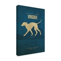 Marka Güzel Sanatlar 'Devlet Hayvan Virginia' Tuval Sanat tarafından Kırmızı Atlas Tasarımlar
