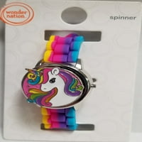 Wonder Ulus Unise Çocuk İzle Spinner Flip Açık İzle Unicorn Bir Boyut Renk Çok Pastel-WN4016WM