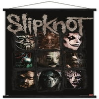 Manyetik Çerçeveli Slipknot Maskeleri Duvar Posteri, 22.375 34