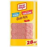 Füme Jambon ve Su Ürünü ve Cotto Salam Dilimlenmiş Şarküteri Öğle Yemeği Eti, Oz Paketli Oscar Mayer Alt Seti