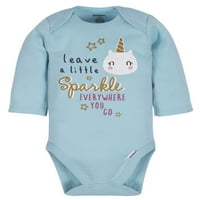 Gerber Bebek Kız Onesies Bodysuit, Pantolon, ve Yay Kap, 3-pc Kıyafet Seti