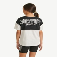 Justice Girl's Active Markalı Tişört, Beden XS-XLP