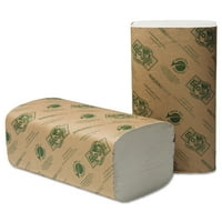 Wausau Paper EcoSoft Tek Katlı Havlular, Doğal Beyaz, Havlu Paketi, Karton