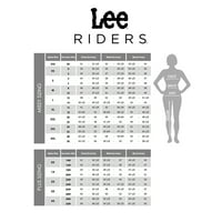 Lee Riders kadın Artı Boyutu Şekil Yanılsamalar Uzun Kollu Denim Gömlek