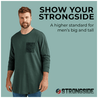 Renkli Cepli Strongside Giyim Erkek Büyük Uzun Uzun Kollu Gömlek
