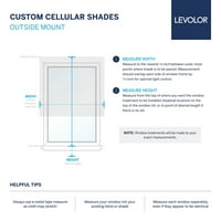 Custom Essentials Koleksiyonu, kablosuz ışık filtreleme hücresel gölge, açık gri, 3 8 Genişlik 72 Uzunluk