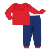 Marvel Örümcek Adam Erkek Hoodie T-Shirt ve Jogger Sweatpants Kıyafet Seti, 2 Parça, 4-10 Beden
