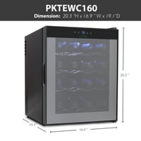 16-Şişe Elektrikli Mini Şarap Soğutucu - L Depolama Zemin Tezgahı Mutfak İçecek Buzdolabı Soğutucu Kiler Buzdolabı