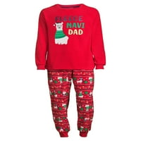 Uykulu Nites Yürümeye Başlayan Erkek ve Kız Unise Navidad Tatil Eşleşen Aile Noel Pijama Pijama Seti, 2 Parça, boyutları