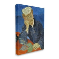 Dr Paul Gachet Van Gogh Portre Botanik ve Çiçek Resim Galerisi Sarılmış Tuval Baskı Duvar Sanatı