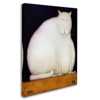 Daniel Patrick Kessler tarafından Marka Güzel Sanatlar 'Şişman Kedi' Tuval Sanatı
