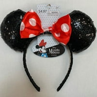 Cadılar Bayramı Minnie Mouse Siyah kırmızı Yay Bandı