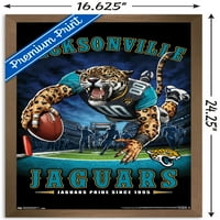 Jacksonville Jaguars-Bitiş Bölgesi Duvar Posteri, 14.725 22.375 Çerçeveli