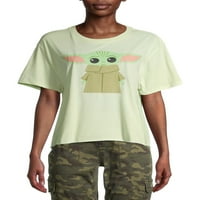 Yıldız Savaşları Mandaloryalı Çocuk Damla Omuz Grafik T-Shirt