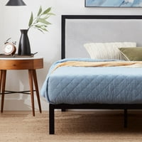 Gap Home Metal Döşemeli Yatak, Kaliforniya Kralı, Gri