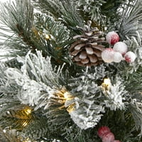 Şeffaf ışıklı Neredeyse doğal 2 'Akın Yapay Noel Ağacı