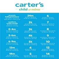 Carter's Child of Mine Bebek Tulum, Pantolon ve Sleep N Play, 4'lü, Bedenler Preemie- Aylar