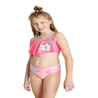 Adalet Kızlar Fırfır Üst Bikini Mayo, 5-18 Beden