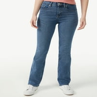 Ücretsiz Montaj Kadın Yüksek Katlı Bootcut Kot Pantolon