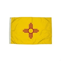 FlagZone Durawavez Başlık ve Grommetli Naylon Dış Mekan Bayrağı, New Mexico, 3' 5'