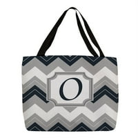 Chevron Monogram Tote Çanta