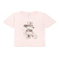 Minnie Mouse Kız Çocuk Kısa Kollu Grafikli Tişört, 4-16 Beden