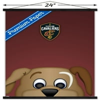 Cleveland Cavaliers - Manyetik Çerçeveli S. Preston Maskot Ay Köpeği Duvar Posteri, 22.375 34