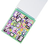 Kalem + Dişli parlak çıkartma Kitabı- Kız Gücü Desenleri - 450 + Işıltılı Çok Renkli Kağıt Çıkartmalar