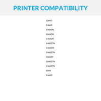 Lexmark E260A11A için hızlı Yeniden Üretilmiş Değiştirmeler Siyah Toner Kartuşları için E260, E260D, E260DN, E260dt,