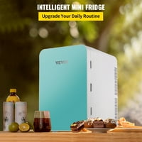 Mini Buzdolabı, Litre Taşınabilir Soğutucu ısıtıcı, Cilt Bakımı Buzdolabı Mavi, Kompakt Buzdolabı, Hafif Güzellik