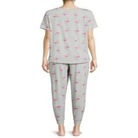 Gizli Hazineler Kadın T-Shirt ve Joggers Pijama Takımı, 2 Parça