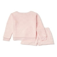 BCBGirls Sweatshirt & Uyumlu Şort, 2'li Pijama Takımı, Beden 5-12