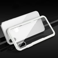 Iphone X iphone Xs Sert Cam Tpu Kılıf Temperli Cam Ekran Koruyucu İle Şeffaf Beyaz Apple İphone 2-pack İle Kullanım