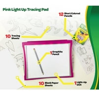 Crayola Light-Up İzleme Pedi Pembe Özel Kağıt Çocuk Yaşları 3+