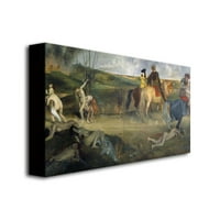 Ticari Marka Güzel Sanatlar Orta Çağ'da Savaş Sahnesi Edgar Degas'ın Tuval Duvar Sanatı