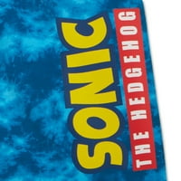 Sonic the Hedgehog Erkek Grafik Kapüşonlu ve Kısa, 2 Parça Set, 4-20 Beden