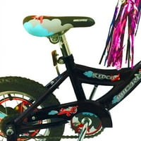 WonderWheels 12 BM S-Tipi Çerçeve Bisiklet Coaster Fren Bir Krank Krom Jantlar Siyah Hava Lastiği çocuk Bisikleti-Siyah