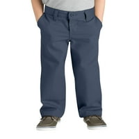 Erkek Okul Üniformaları FlexWaist Düz Bacak Haki Pantolon