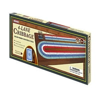 Kroeger 4 Parçalı Ahşap Cribbage Tahta Seti w İskambil Kartları