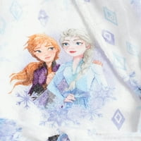 Disney Dondurulmuş Kızlara Özel Peluş Pijama Bornoz, 4-12 Beden