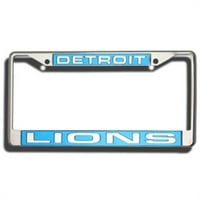 Detroit Lions Plaka Çerçevesi Lazer Kesim Krom
