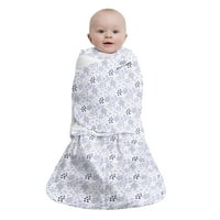 Halo® Sleepsack® Kundak, %100 Pamuk, Mini Mavi Çiçekli, Kız bebekler, Küçük, 3 Aylık