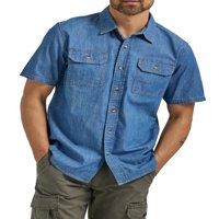 Wrangler Erkek Kısa Kollu Dokuma Gömlek, Beden S-5XL