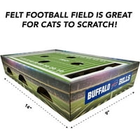 Evcil Hayvanlar İlk NFL Buffalo Bills Kedi Scratcher Bo Futbol Sahası Tasarlanmış Kedi Scratcher & Lounge