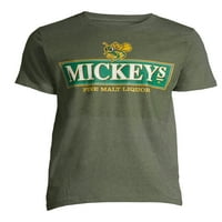 Mickey'nin Güzel Malt Likörü erkek ve Büyük erkek grafikli tişört, Boyutları S-3X